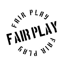 Fair Play rubber stamp. Grunge design with dust scratches. Effects can be easily removed for a clean, crisp look. Color is easily changed.
