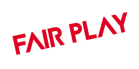 Fair Play rubber stamp. Grunge design with dust scratches. Effects can be easily removed for a clean, crisp look. Color is easily changed.