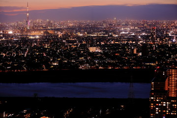 Obraz premium Tokyo night view