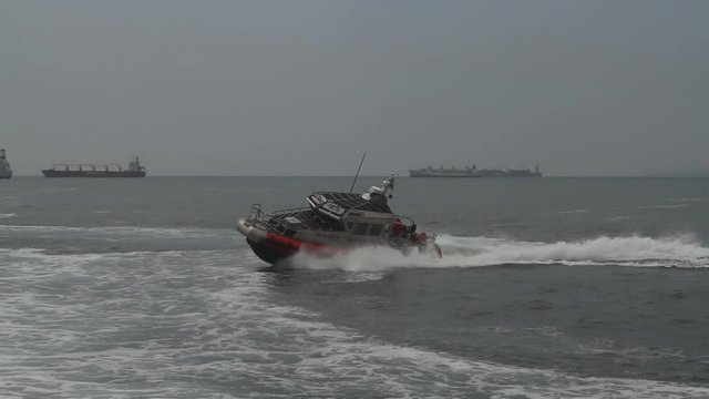 Speedboat on water