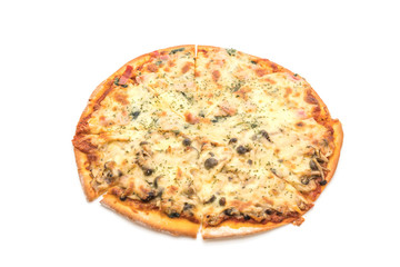  spinach and mushroom pizza