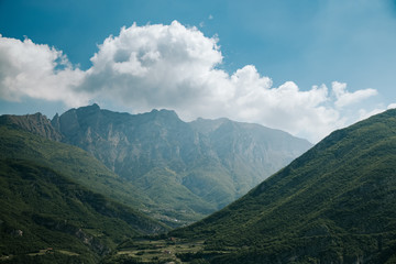 Obraz premium Beautiful mountains nature landscape at summer daytime