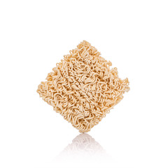 Instant noodle. Studio shot isolated on white background