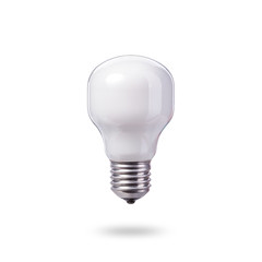 White new home light bulbs. Studio shot isolated on white
