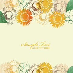 Background of  Sunflowers