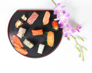 Healthy Colorful Sushi.