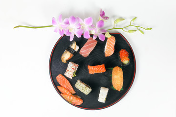 Healthy Colorful Sushi.