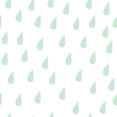 Seamless vector pattern with raindrops