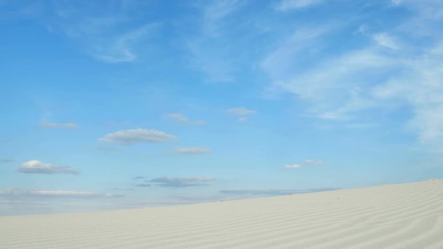 Man traveling in desert