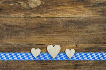 Bayern Hintergrund Oktoberfest Herzen Dekoration Bayerisch Rustikal