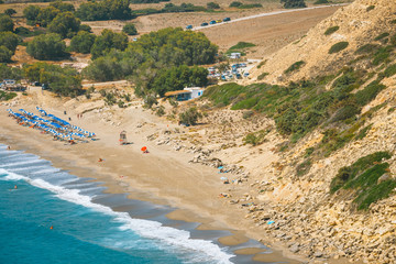 Kommos, beautiful sandy beach near Matala and Kalamaki, Crete, Greece