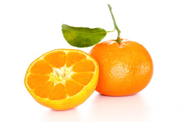 Fototapeta na wymiar zwei mandarinen