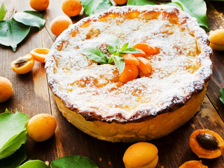 Sweet apricot pie