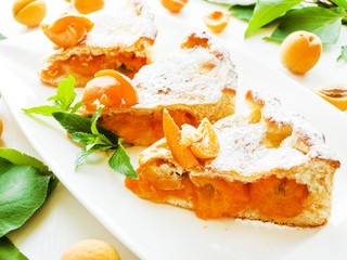 Sweet apricot pie