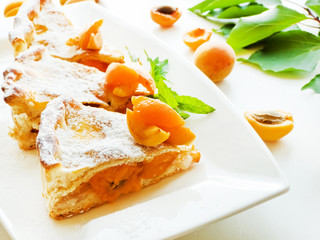 Sweet apricot pie