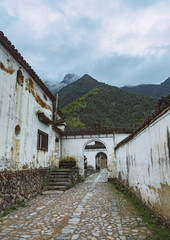 Fototapeta premium old village,traditional Chinese farmhouse in Zhejiang province,China.