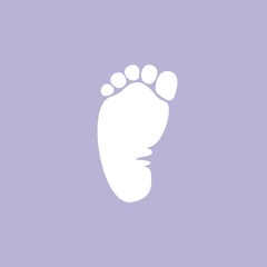 отпечаток ноги ребенка