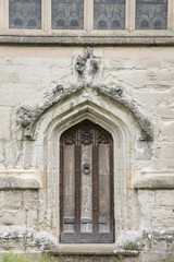 Fototapeta na wymiar Entrance Door, Holy Trinity Church; Stratford Upon Avon;