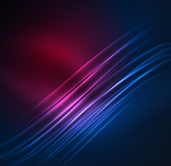 Glowing futuristic lines