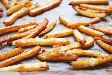 homemade crispy french fries