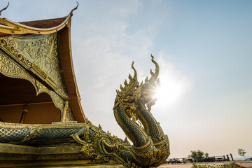 Fototapeta na wymiar wat Sirindhorn Wararam Phu Prao temple in Ubon Ratchathani, thailand