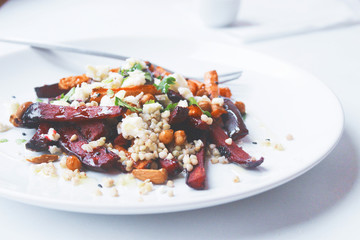 healthy barley grain salad