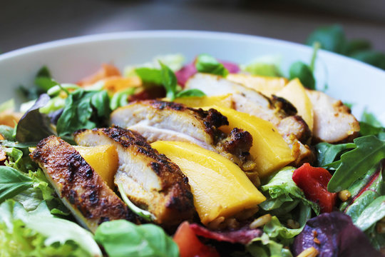 Healthy Chicken Mango Salad