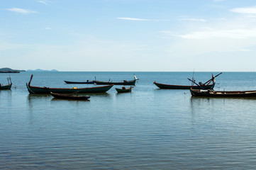 Obraz premium Fishing boat in the sea