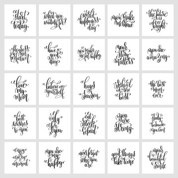 set of 25 hand lettering posters