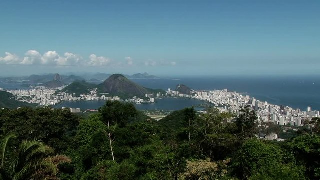 View of Rio de Janeiro from the Parque Nacional da Tijuca, Brazil