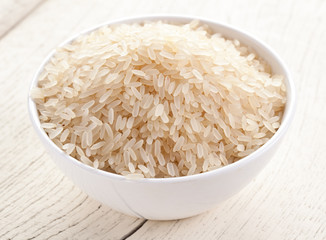 Rice in a bowl.