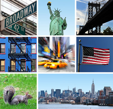 Travel New York USA postcard
