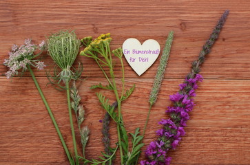 Grußkarte Blumenstrauß