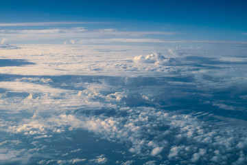 Naklejka na ściany i meble Clouds in sky atmosphere panorama