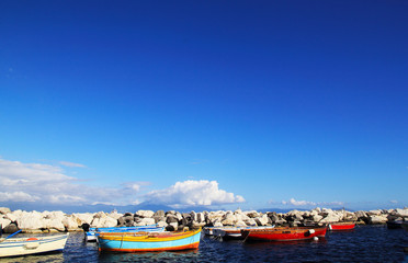 Colorful boats