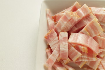 sliced bacon for prepared food image