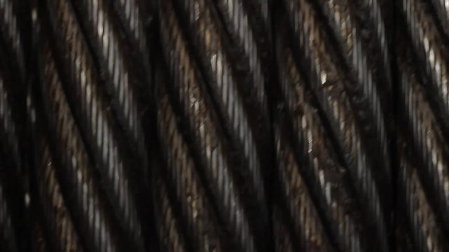 Stee cable wound on reel