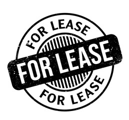 For Lease rubber stamp. Grunge design with dust scratches. Effects can be easily removed for a clean, crisp look. Color is easily changed.