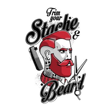 stylish person with barber accessories