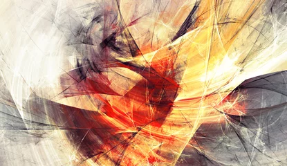 Helle künstlerische Spritzer. Abstrakte Malerei Farbtextur. Modernes futuristisches Muster. Glänzender mehrfarbiger dynamischer Hintergrund. Fraktale Grafik für kreatives Grafikdesign © Alena