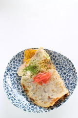 Japanese regional food, Ikayaki squid pan cake