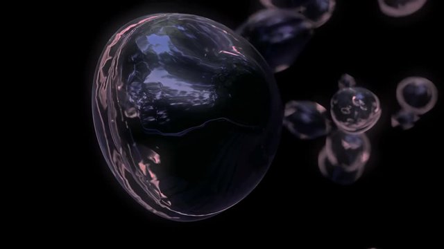 Animation of deep sea jellyfish with no tentacles