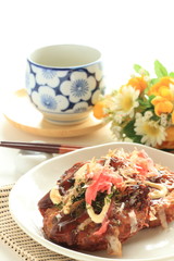 Japanese food, Okonomiyaki pan cake