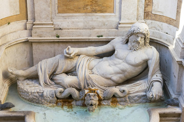 Marforio, marble statue of the Ocean