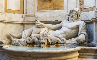 Marforio, marble statue of the Ocean
