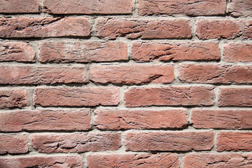 red textured brick wall, decorative. texture, background, decoration.