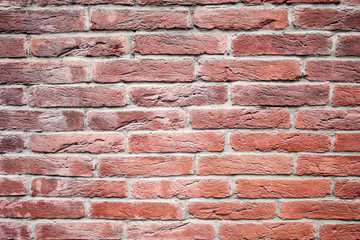 red textured brick wall, decorative. texture, background, decoration.