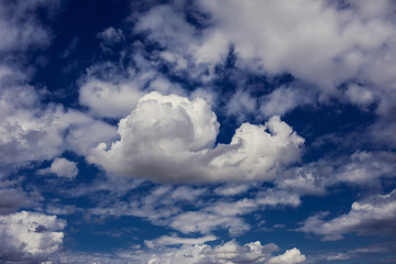 blue sky with cloud