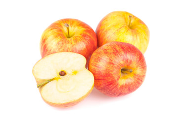 Apple on white background