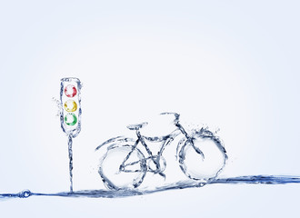 Bicycle and Traffic Light